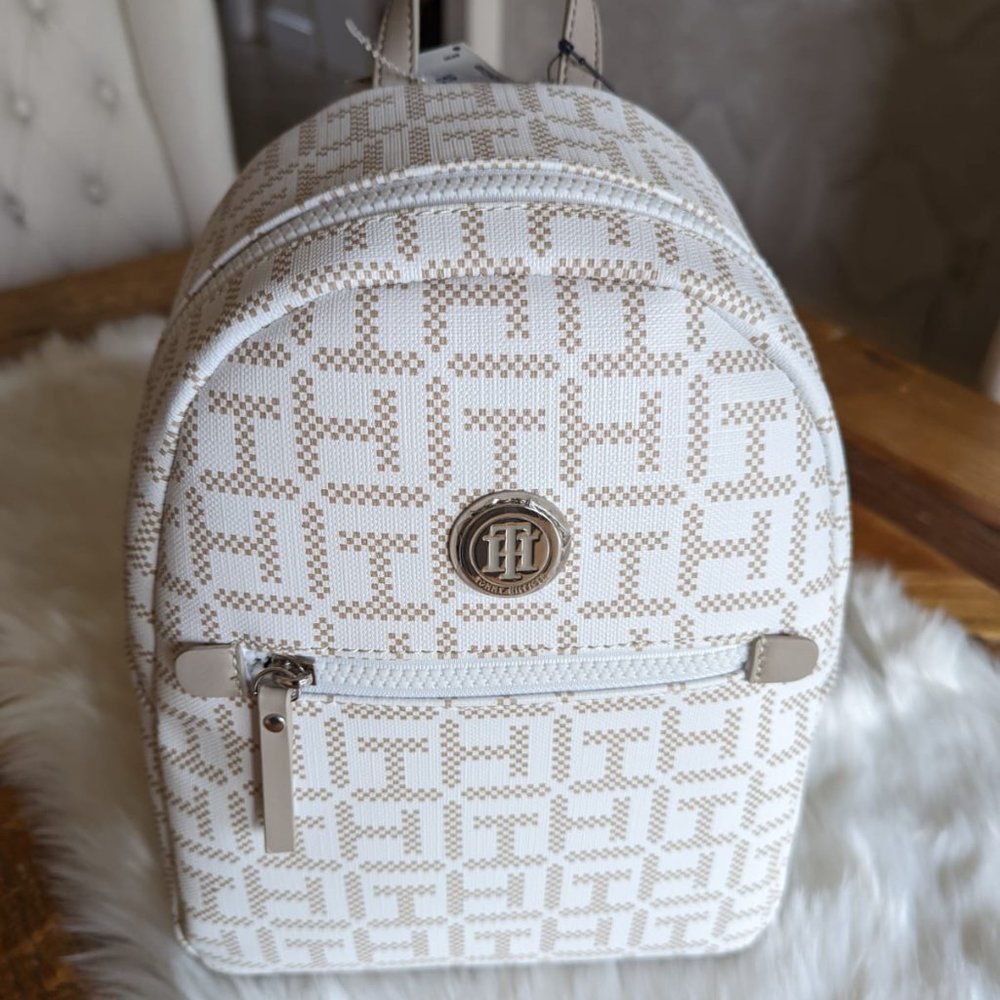 Cute and Trendy Tommy Hilfiger- Small Backpack-   Perfect Diaper Bag Alternative